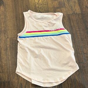 DSG Kids Tank Top - Pink with Rainbow Stripes